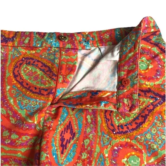 ❤️ Lauren Ralph Lauren Paisley Chino Shorts - Picture 5 of 11